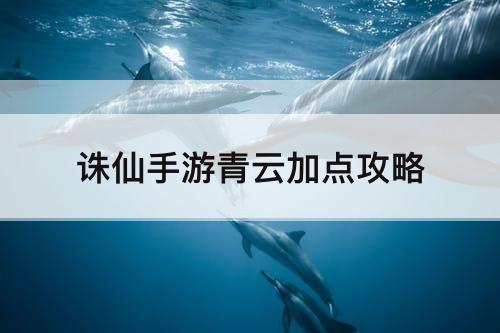 诛仙手游青云加点攻略