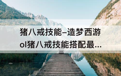 猪八戒技能-造梦西游ol猪八戒技能搭配最好