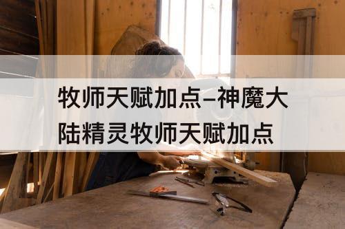 牧师天赋加点-神魔大陆精灵牧师天赋加点