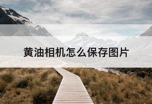 黄油相机怎么保存图片