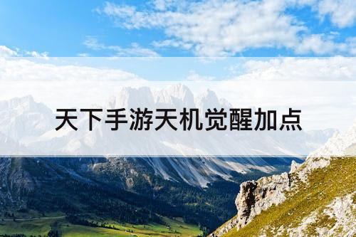 天下手游天机觉醒加点