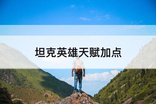 坦克英雄天赋加点