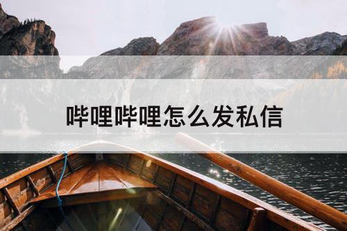 哔哩哔哩怎么发私信