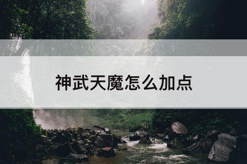 神武天魔怎么加点