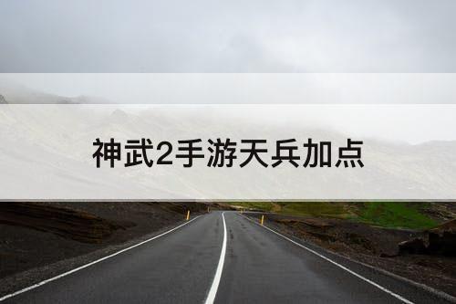 神武2手游天兵加点