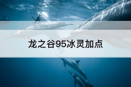 龙之谷95冰灵加点