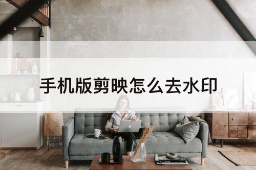 手机版剪映怎么去水印