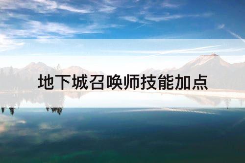 地下城召唤师技能加点