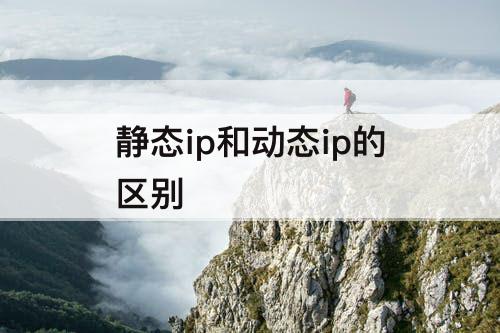 静态ip和动态ip的区别