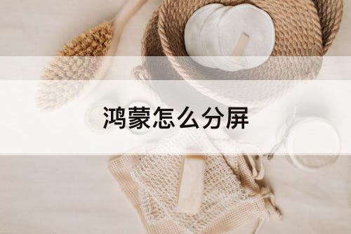 鸿蒙怎么分屏