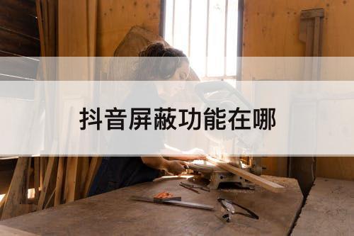 抖音屏蔽功能在哪