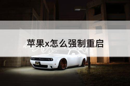 苹果x怎么强制重启