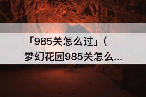 「985关怎么过」(梦幻花园985关怎么过)