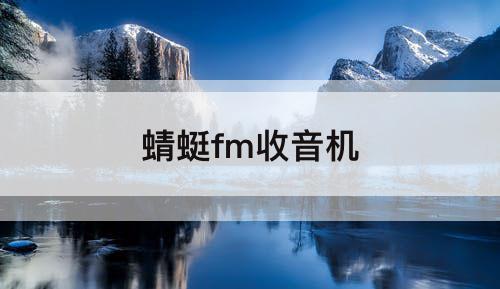 蜻蜓fm收音机