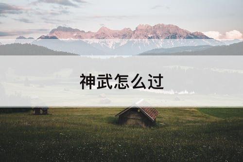神武怎么过