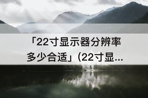 「22寸显示器分辨率多少合适」(22寸显示器分辨率多少合适1)