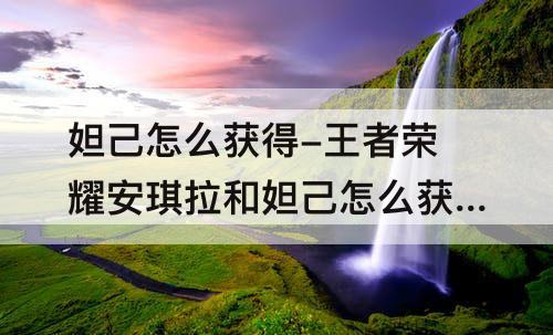 妲己怎么获得-王者荣耀安琪拉和妲己怎么获得