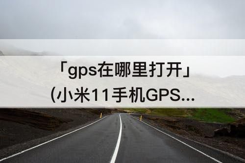 「gps在哪里打开」(小米11手机GPS在哪里打开)
