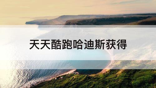 天天酷跑哈迪斯获得