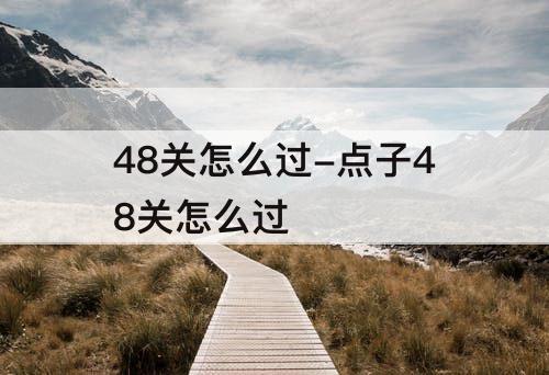 48关怎么过-点子48关怎么过