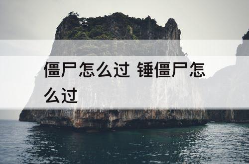 僵尸怎么过 锤僵尸怎么过