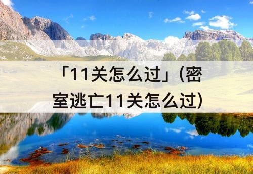 「11关怎么过」(密室逃亡11关怎么过)