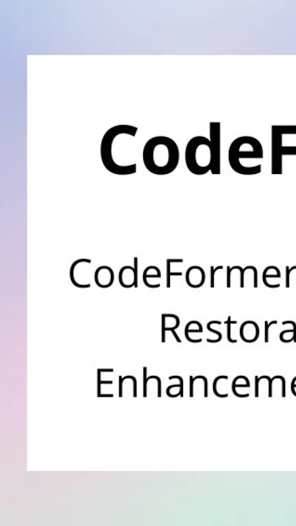 codeformer  v1.9图1