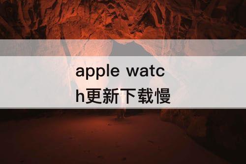 apple watch更新下载慢